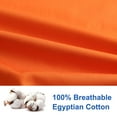 thumbnail image 4 of Unique Bargains Pillowcases 2-Piece Egyptian Cotton Pillow Cover orange Standard, 4 of 8