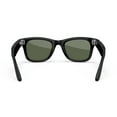 thumbnail image 4 of Ray-Ban Meta, Wayfarer Glasses with Meta AI, Audio, Photo, Video Compatibility, Shiny Black, Green Lenses, Large Fit, 4 of 8