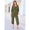 thumbnail image 6 of Roaman's Women's Plus Size Petite Plus Size Convertible Cargo Pants, 6 of 6