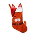 thumbnail image 5 of Tuvgenk Orange Cat Christmas Stocking, 17.7 inch Kitty Xmas Stocking with Santa Hat, Kitten Holiday Decor for Fireplace Mantel Tree Hanging, 5 of 5