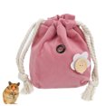 thumbnail image 1 of Small Pets Portable Flannel Soft Outgoing Carrier Bag for Hamster Sugar Glider Squirrel, 1 of 1
