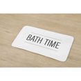 thumbnail image 7 of Premium Non-Slip Microfiber Bathmat – 30 x 18 Inches – Elegant ‘Bath Time’ Text in Black on White Surface for Luxurious Comfort and Safety, 7 of 7