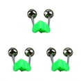thumbnail image 4 of Soidarity Twin Spiral Bells Fishing Lure Bite Metal Alarms Tip Angling Carp Bait Clips Vibration Sensitive Accessories Rod Indicator Tool Verde 3piezas, 4 of 6