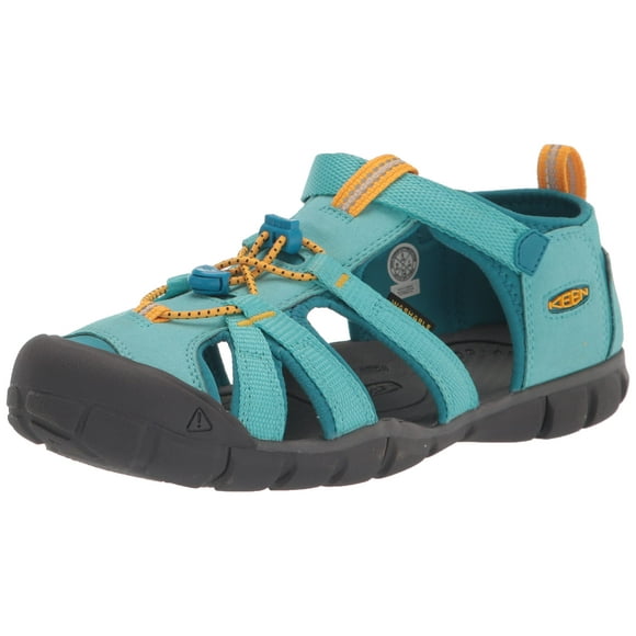 KEEN Seacamp 2 CNX Closed Toe Sandals, Ipanema/Fjord Blue, 6 US Unisex Big Kid