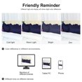 thumbnail image 7 of PiccoCasa 2Pcs Satin Pillowcase Pillowcases Ruffled Pillowcases Pillow Shams, King Navy, 7 of 7