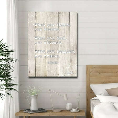 - Ready2HangArt Buddha Quote Inspirational Canvas by Olivia Rose