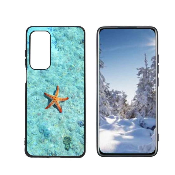 Compatible with Motorola MOTO Edge 5G UW Phone Case, starfish-fish-453 Case Silicone Protective for Teen Girl Boy Case for Motorola MOTO Edge 5G UW