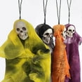 thumbnail image 3 of 4pc Halloween Hang Scary Skull Doll Funny Mischievous Prop Skeleton Decor, 3 of 8