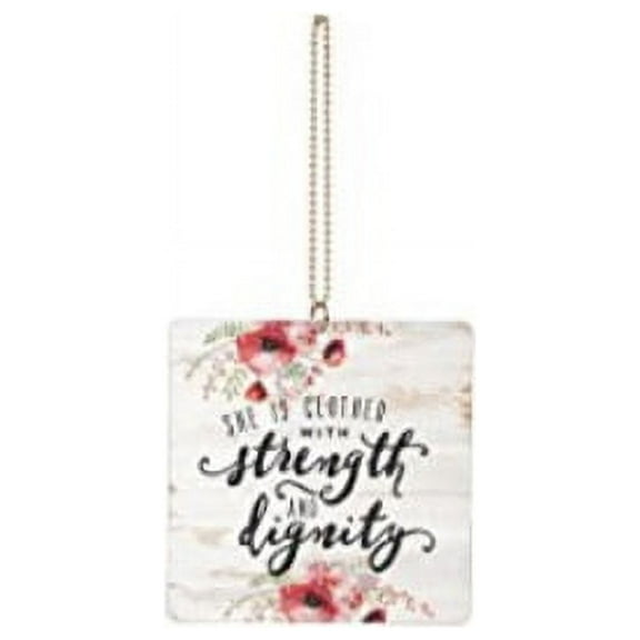 Car Charm-Strength And Dignity (2.75 x 2.75)