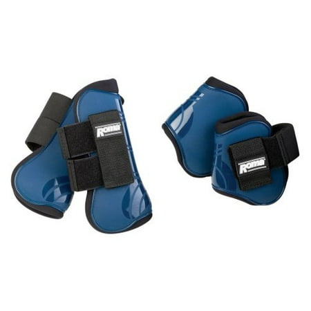 Roma Competitor Open Front/Fetlock Boot Set Navy (Best Open Front Boots)