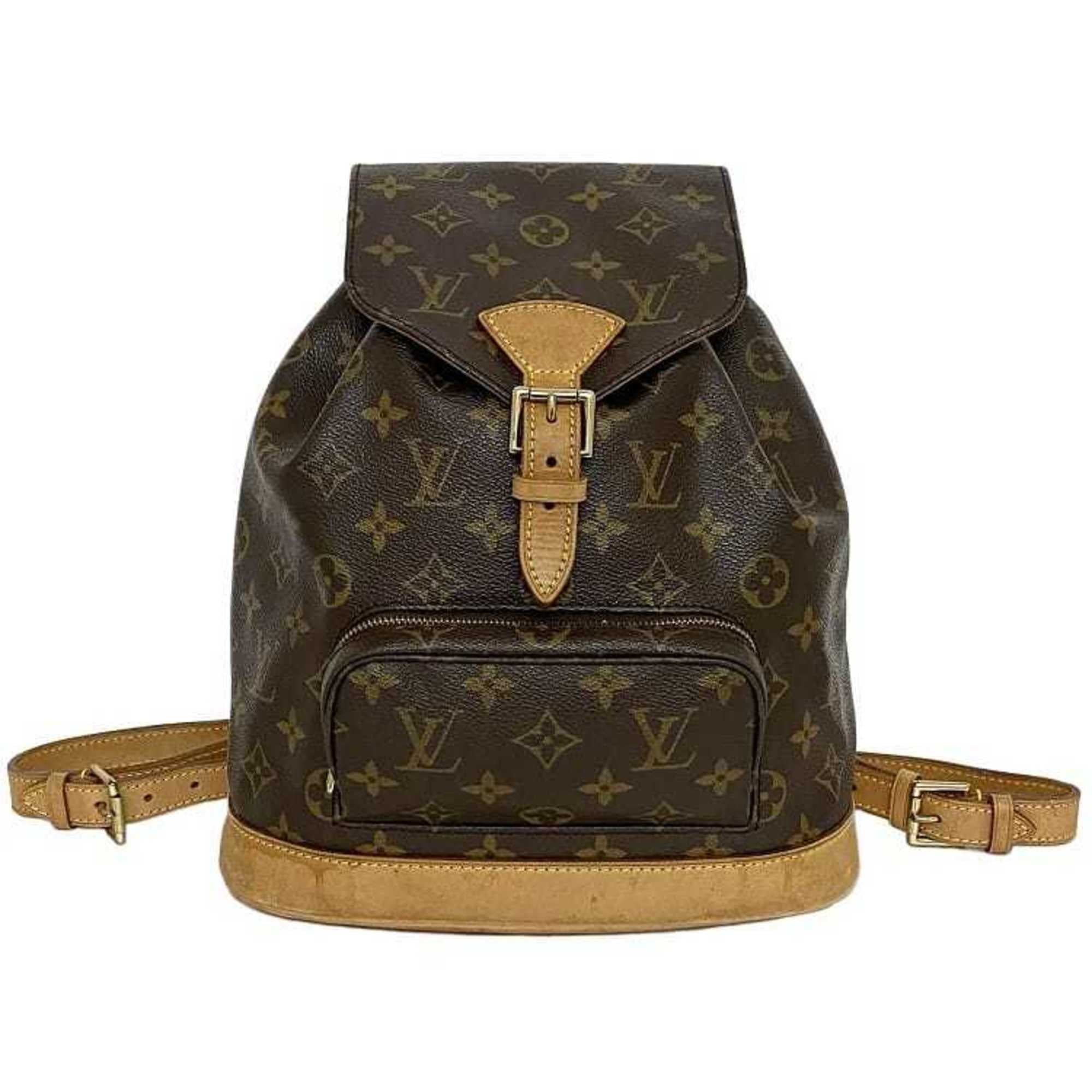 Pre-Owned Louis Vuitton Backpack Montsouris MM Brown Monogram  