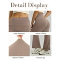 thumbnail image 5 of ValueVibe Flared Yoga Pants for Women Bootcut Yoga Leggings High Waisted Tummy Control Stretch Workout Leggings, Light Cocoa 2XL, 5 of 6