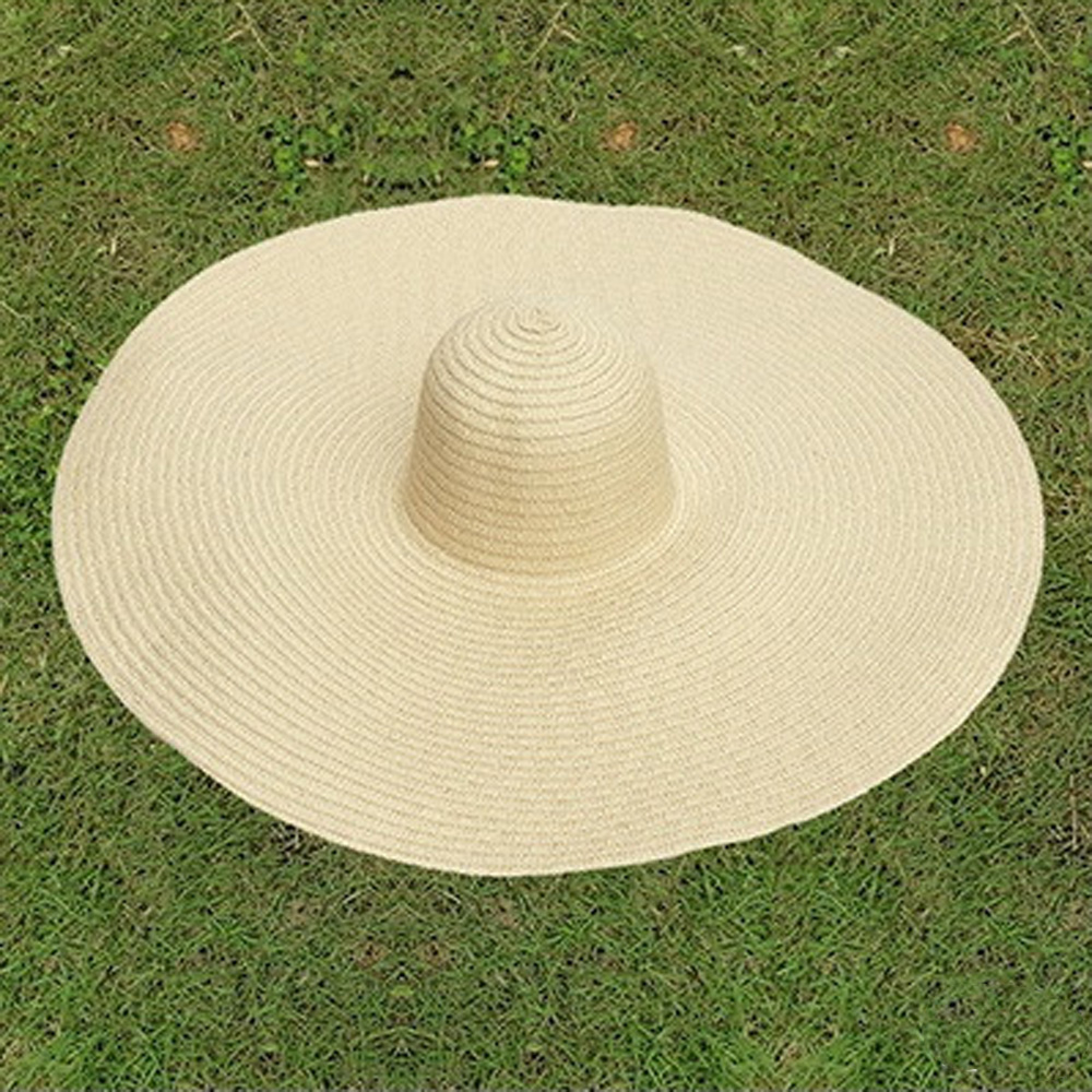 Oversized Beach Straw Hats for Women 