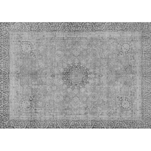 Ahgly Company Indoor Rectangle Oriental Gray Modern Area Rugs, 2' x 4'