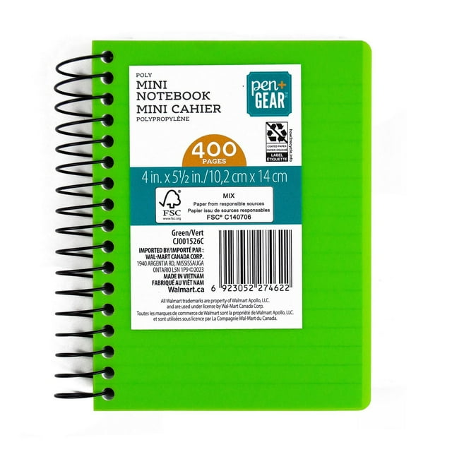 Pen+Gear Poly Fat Little Ntbk Asst