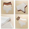 thumbnail image 2 of Scacto 6pcs Women High Waisted Thong Underwear Seamless Thongs for Women Tummy Control Thong Soft No Show Panties, 2 of 5