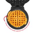 thumbnail image 2 of Chefman Anti-Overflow Belgian Waffle Maker w/ Shade Selector & Mess Free Moat, Non-Stick - Grey, New, 2 of 5