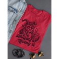 thumbnail image 3 of Naughty Krampus Humor Creepy Christmas Women's T-shirt, 3 of 4