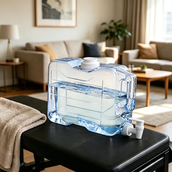 Drink Dispenser with Spigot, Bisphenol-Safe Synthetic Material Beverage Container for Fridge, Large Capacity Water and Fruit Extract Server for Parties, Picnics, and Dwelling Use