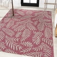 thumbnail image 3 of JONATHAN Y SANTA MONICA 9 x 12 Area Rug, Nevis Palm Frond - Fuchsia/Light Gray, SMB119F-9, 3 of 8