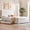 White, variant on King Size Bed Frame with Storage Drawers, Boucle Upholstered Platform Bed with Rounded Corner Headboard, No Box Spring Needed, White