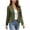 A-Army Green, variant on Ruffle Trim Cardigan Sweaters for Women Long Sleeve Open Front Cropped Lightweight Blazer Casual Tops