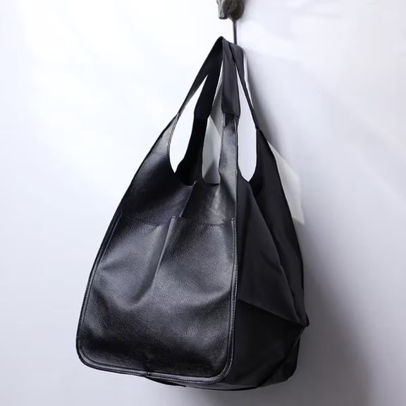 Retro PU Soft Pitot Bag,Large Capacity Single Shoulder Portable Simple Tote,Perfect for Everyday Use, Travel & Shopping