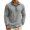 Grey@GC@, variant on CONZONE Mens Buttons Down Shirts Long Sleeve Shirts For Men Trendy Solid Color Lapel Soft Lightweight Tops