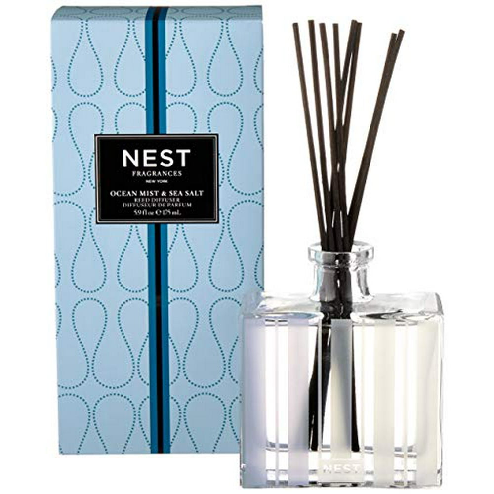 NEST Fragrances Reed Diffuser Ocean Mist & Sea Salt , 5.9 fl oz