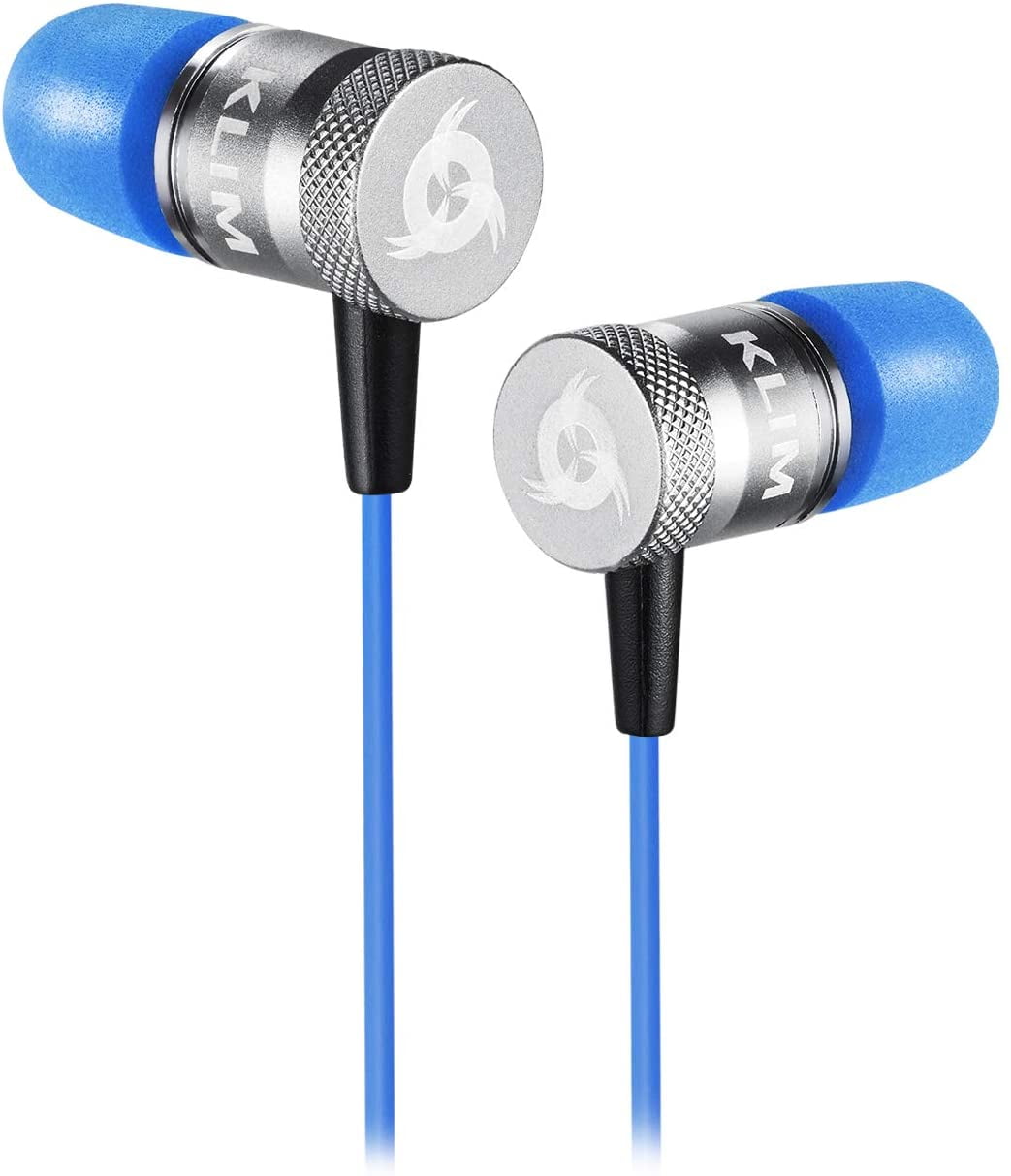KLIM Fusion Earbuds with Microphone Long Lasting Wired Ear Buds Innovative in Ear with Memory Foam Earphones with Mic and 3.5mm Jack New 2020 Version Blue in Nepal at NPR 6901 Rating 5