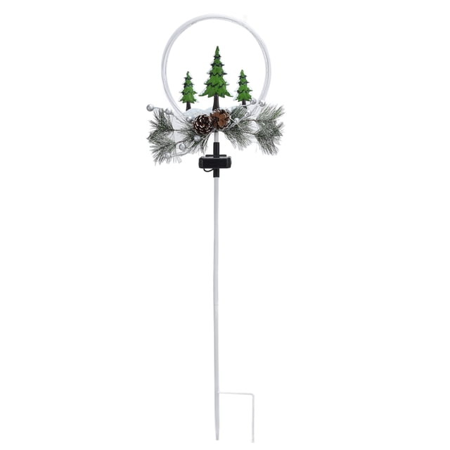 Lámpara LED Solar para exteriores, luz navideña con conos de pino de imitación, decoración de jardín, Villa, césped, resistente al agua IP65, 2 uds.