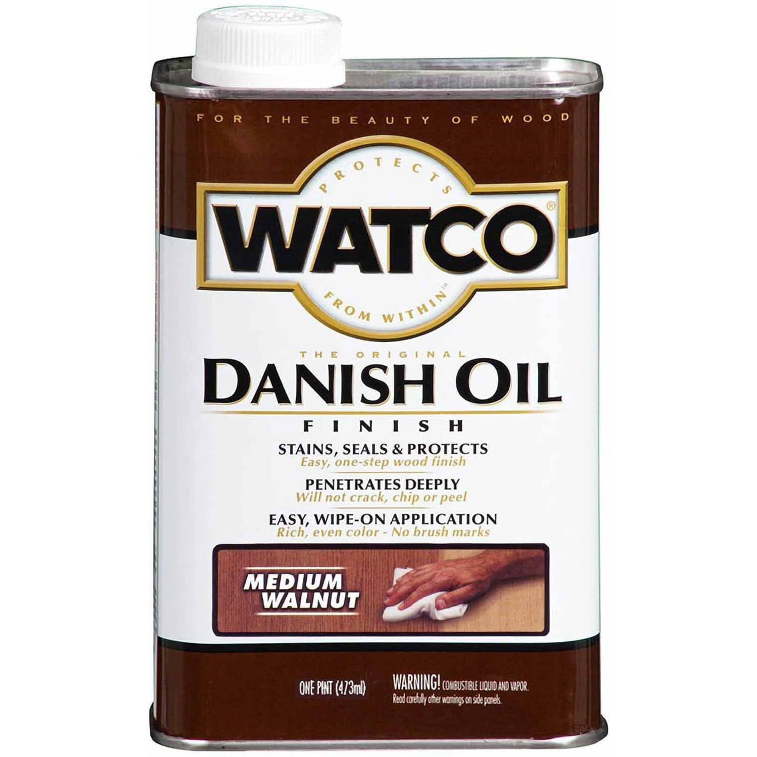 Watco Danish Oil Pint, Medium Walnut