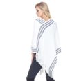 thumbnail image 2 of White Mark Poncho en Tricot à Franges pour Femme, Taille Unique, 2 of 5