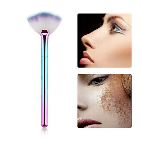 KABOER Fan Shape Makeup Cosmetic Brush Blending Highlight Contour Face Powder Brush