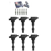 Yoshi Motors Pack of 6 Ignition Coil And Spark Plug Replacement For Genesis Hyundai Kia 2016 2017 2018 2019 2020 G80 Palisade Cadenza Sedona Telluride V6 3.8L UF844