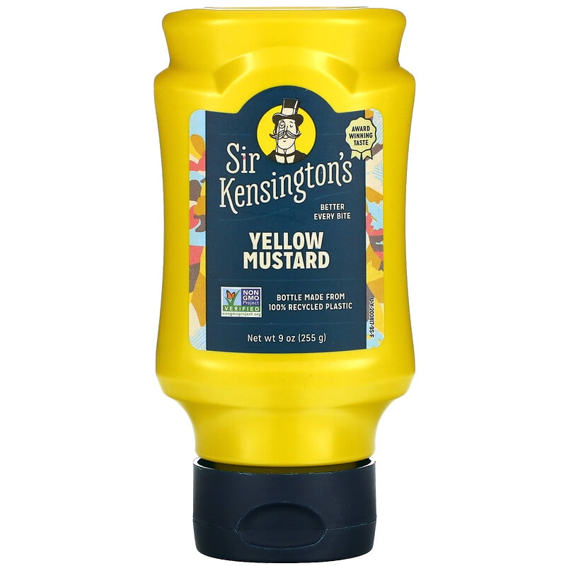 Sir Kensington's Mustard Squeeze Bottle Yellow 9 oz Pack of 3