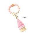 thumbnail image 2 of Beads Bracelet Keychain Pendants Exquisite Fashion Decor Accessory Tassel Keys Ring Pendant Hanging Decor Bags Fringe Keyholders Gray, 2 of 7