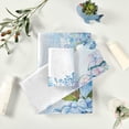 thumbnail image 5 of Dreamtimes Bath Towel Sets for Bathroom Hand Towels Fingertip Towels Blue Hydrangea Flower 3 Piece Decorative Soft Cotton Absorbent, 5 of 6