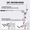 thumbnail image 4 of VEVOR Knife Sharpener Kit, 360° Rotation Flip Fixed Angle Knife Sharpening System with 12 Whetstones 120-10000 Grit, 4 of 9