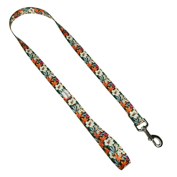 Download Deluxe Dog Leash Tropical Garden 3 4 Inch By 6 Feet Sublimated Polyester By Moose Pet Wear Walmart Com Walmart Com