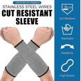 thumbnail image 2 of 2 Pairs Cut Resistant Sleeve Arm Protection Sleeves Level 5 Protection Safety Protective Sleeves For Men Women, 2 of 2