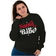 thumbnail image 3 of Christmas Santa Babe Xmas Holiday Women Crewneck Sweatshirt Brisco Brands S, 3 of 6