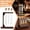A001- Clear, variant on Cigar Flavor infuser, Humidifier Kit, 10X18 in, Clear Glass Test Tubes, Wood Stand for Display, Cork Stoppers, Home decorations, Dark Brown Finish, 3 Set 1 Pc