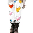 thumbnail image 6 of Feancey On Sale Clearance Prime Sale High Waist Leggings for Women Valentines Day Heart Print Yoga Pants Seamless Scrunch Butt Lifting Tights Soft Stretchy Tummy Control Skinny Pant White XL, 6 of 8