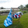 thumbnail image 2 of Kassatex Cabana Striped Beach Towels (Aqua), 2 of 2