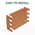 thumbnail image 5 of MEHOOM 4 Tier Bamboo Shoe Rack Organizer for Closet, Entryway, Dorm, Garage, Sturdy Shoe Storage Shelf, 28"x11"x20" (Natural), 5 of 13