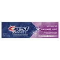 thumbnail image 3 of Crest 3D White Advanced Teeth Whitening Toothpaste, Radiant Mint, .85 oz Travel Size, 3 of 9