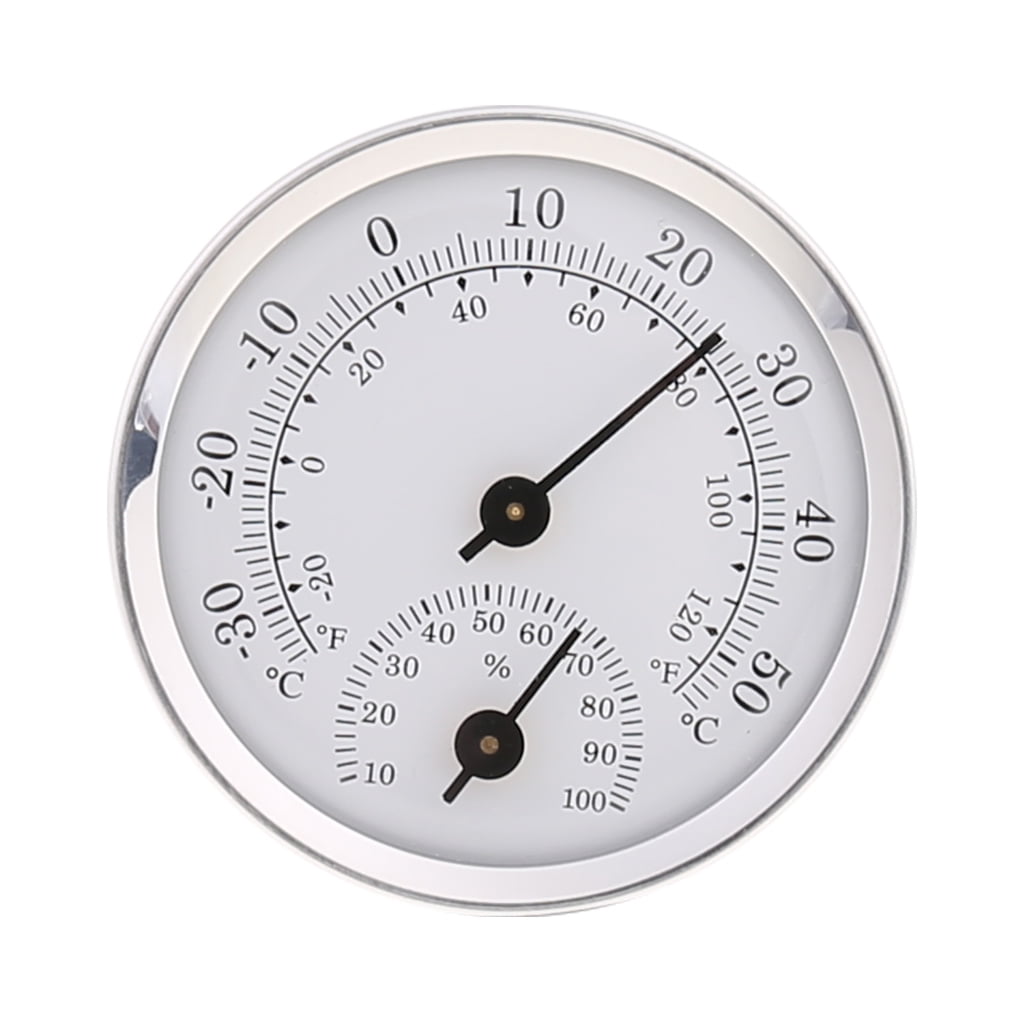 Indoor Analog Thermometer Hygrometer Humidity Temperature Gauge 58mm Household 