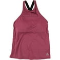 thumbnail image 1 of Reebok Womens Fitted Racerback Tank Top pink XS, 1 of 2