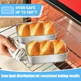 thumbnail image 6 of Mini Loaf Pan Set of 4, Vesteel 6” x 3.5” Baking Bread Pans, Stainless Steel Loaf Toast Baking Pans For Bread Meatloaf Lasagna Cake, Healthy & Non Toxic, Oven & Dishwasher Safe, 6 of 8